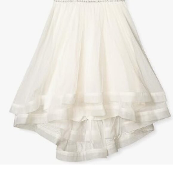 Speechless Girls' Off The Shoulder High-Low Party Dress Ivory - Picture 9 of 9